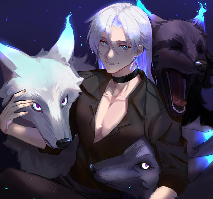 Full color Character + Extras Hadès from Cursed Mythology